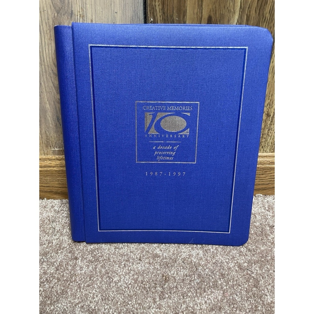 Creative‎ Memories Anniversary 8×10 Album 1987-1997 Cobalt Blue 20 white Pages